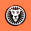 Leovegas's Lion head logo on an orange background.