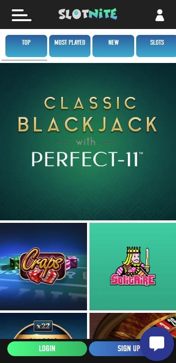Slotnite Casino Game Lobby
