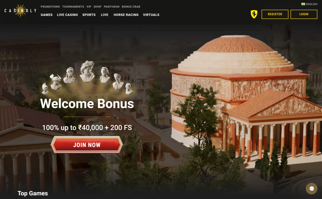 casinoly casino homepage